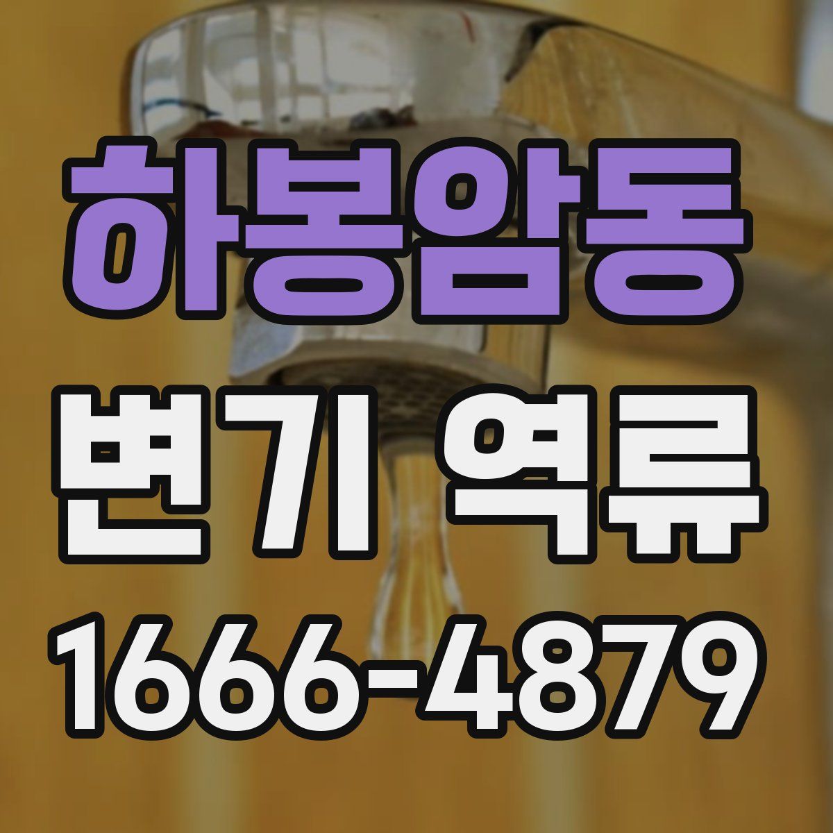 하봉암동 변기 역류
