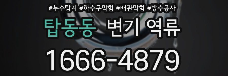 탑동동 변기 역류