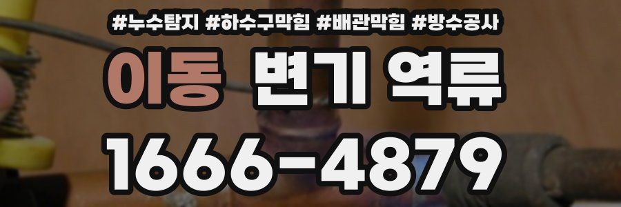 이동 변기 역류