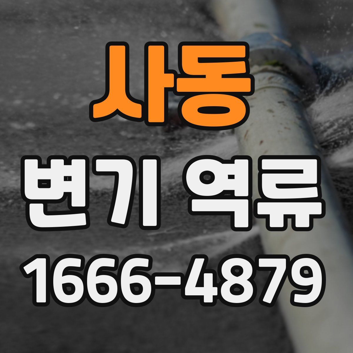 사동 변기 역류