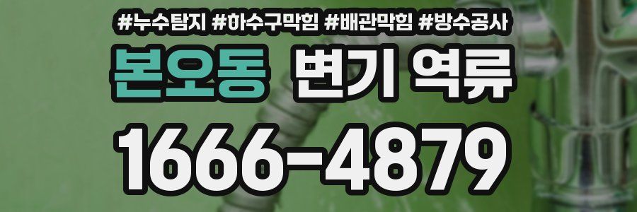 본오동 변기 역류