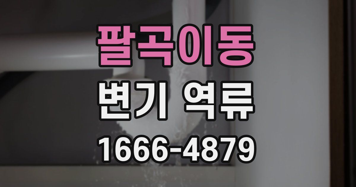 팔곡이동 변기 역류