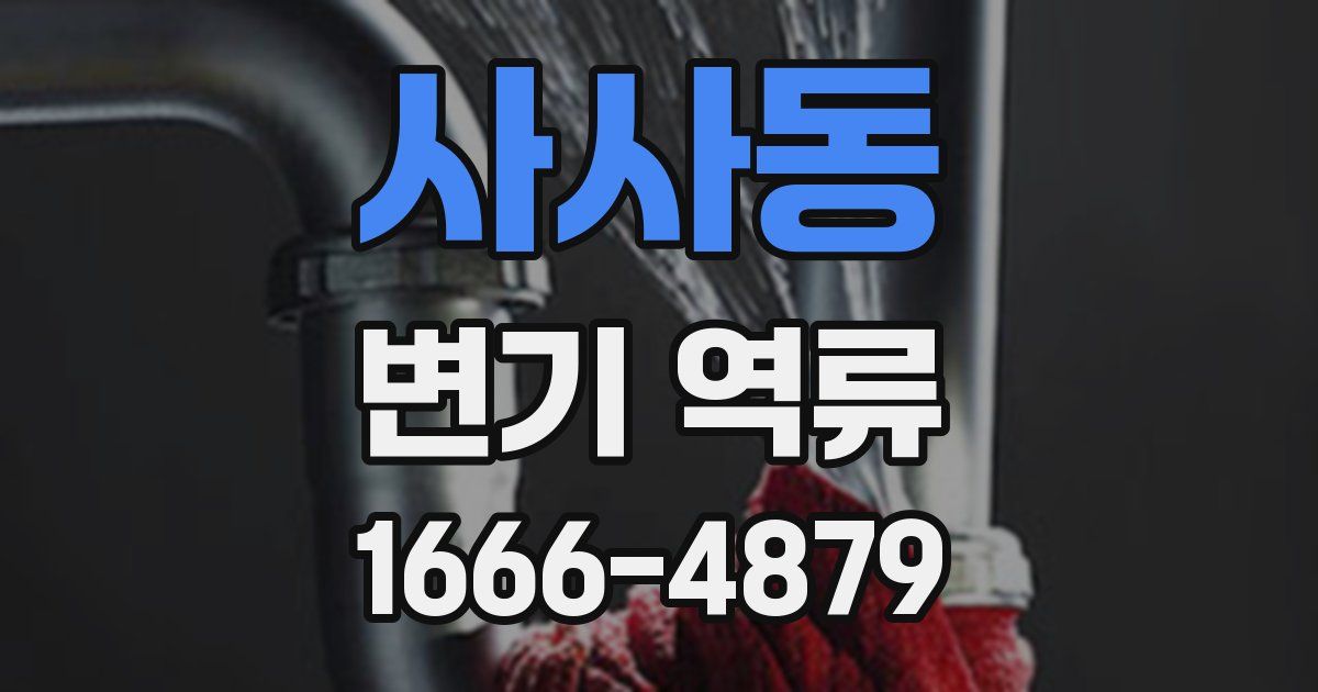 사사동 변기 역류