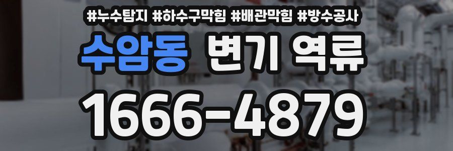수암동 변기 역류
