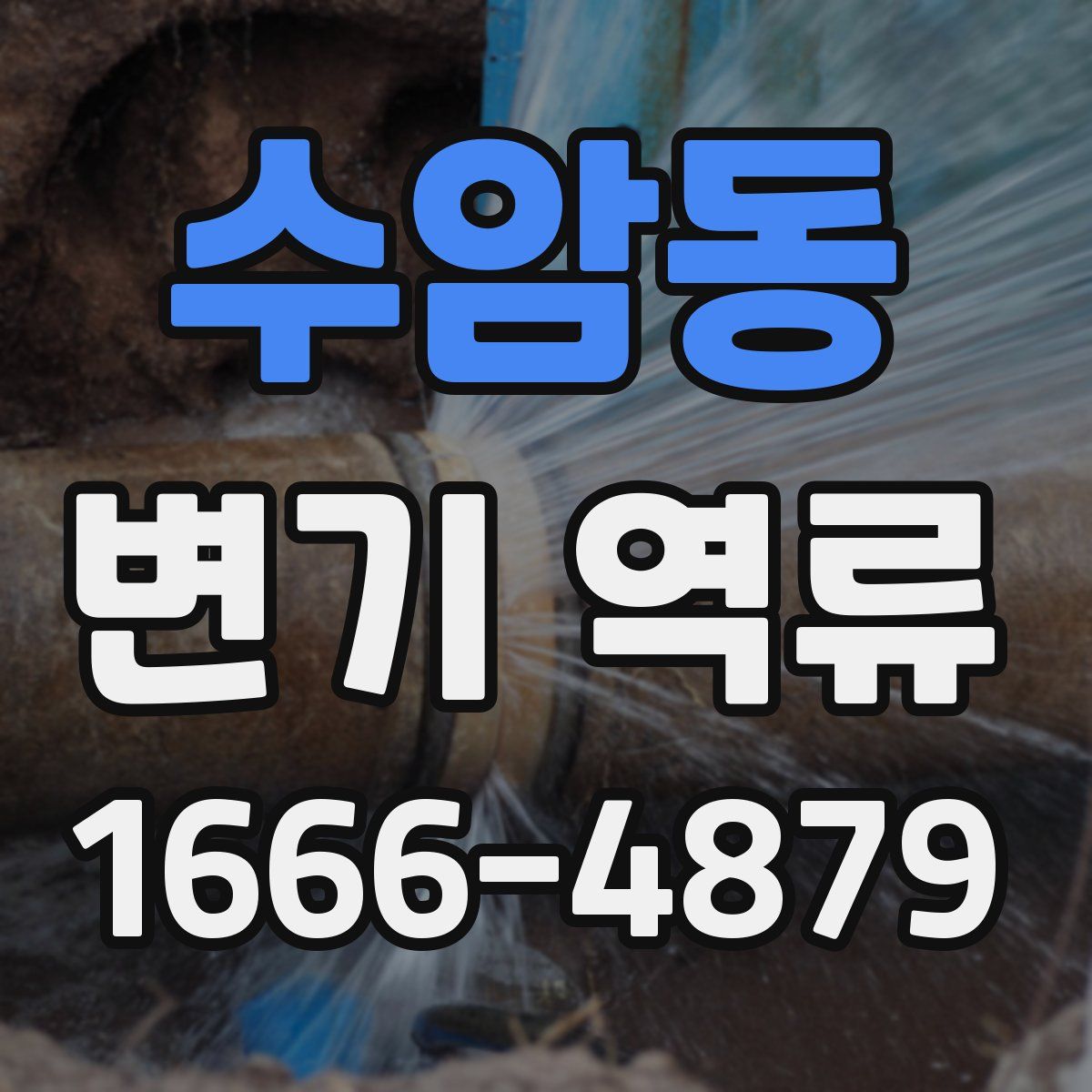 수암동 변기 역류