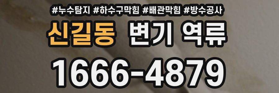 신길동 변기 역류
