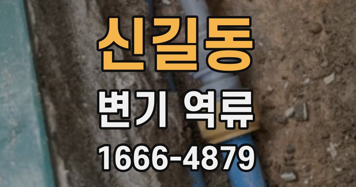 신길동 변기 역류
