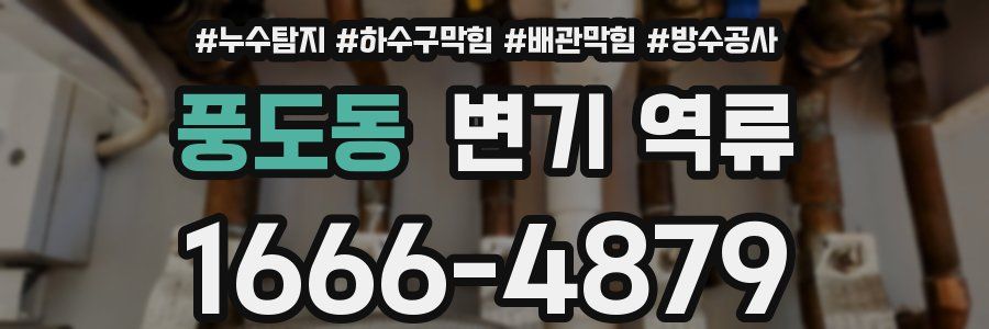 풍도동 변기 역류