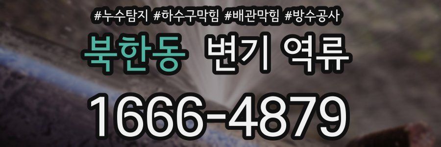 북한동 변기 역류