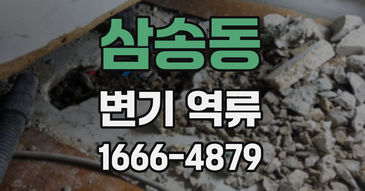 삼송동 변기 역류
