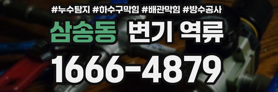 삼송동 변기 역류