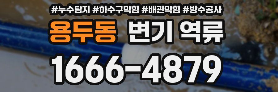 용두동 변기 역류