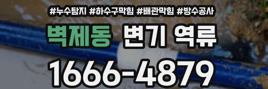 벽제동 변기 역류
