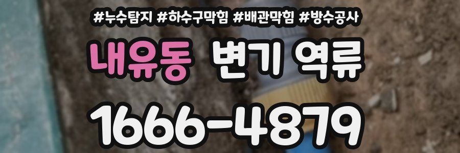 내유동 변기 역류