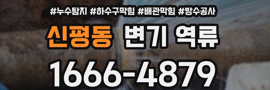 신평동 변기 역류