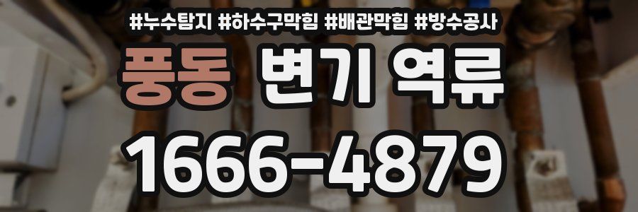 풍동 변기 역류
