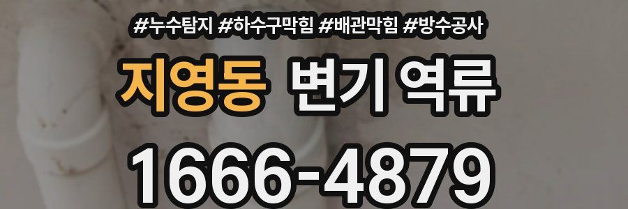 지영동 변기 역류