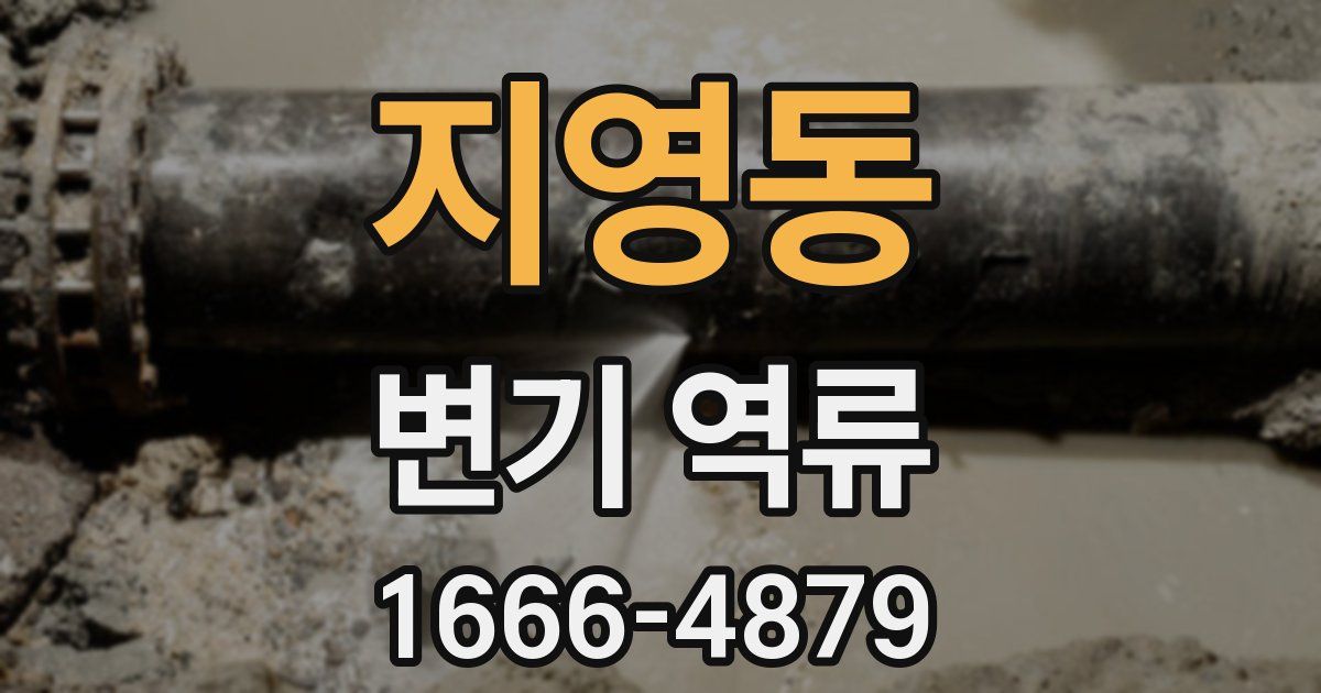 지영동 변기 역류