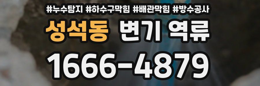 성석동 변기 역류