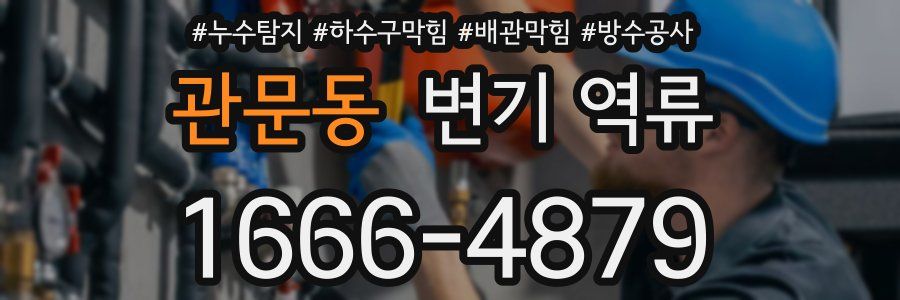관문동 변기 역류