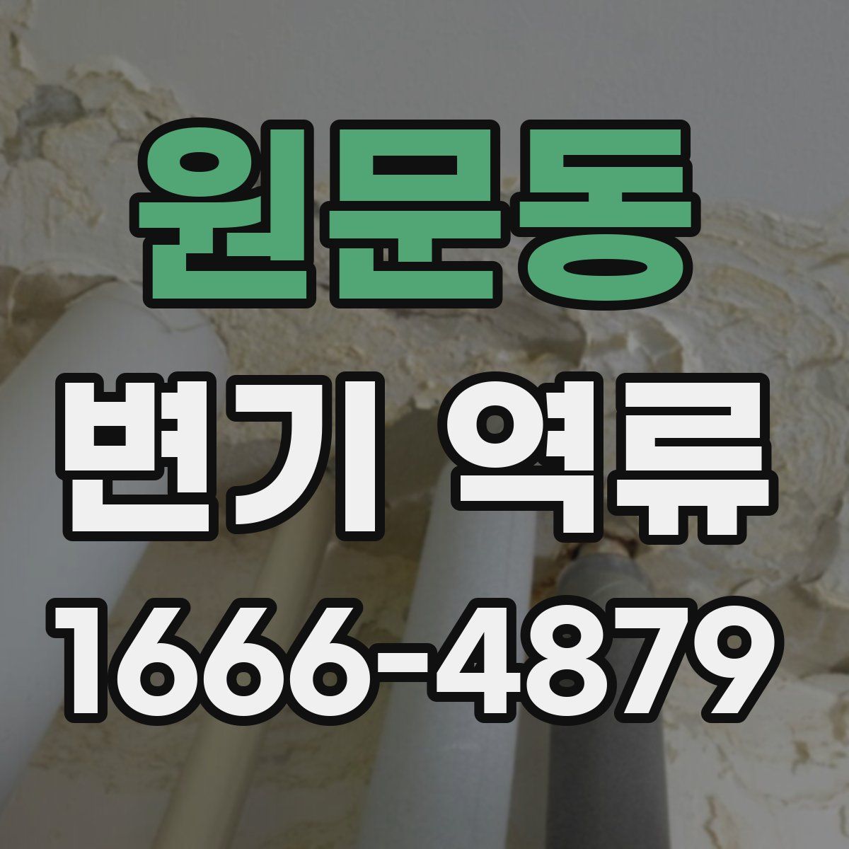 원문동 변기 역류