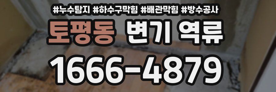 토평동 변기 역류