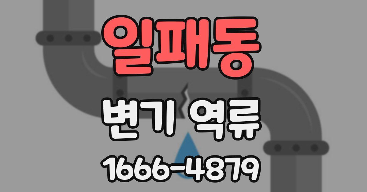 일패동 변기 역류
