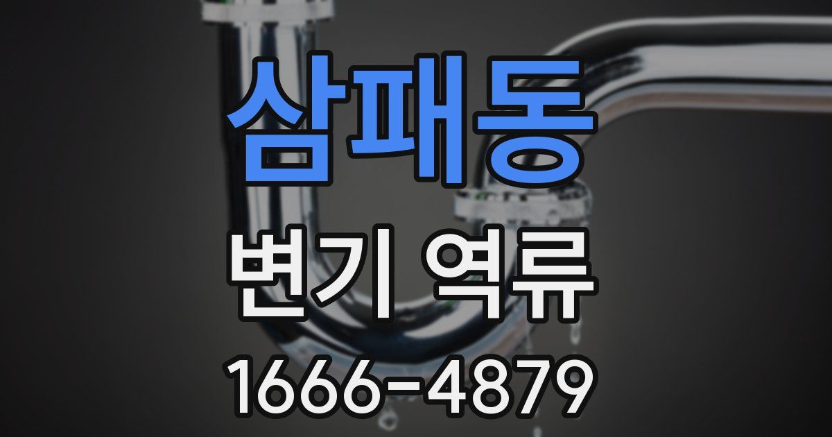 삼패동 변기 역류
