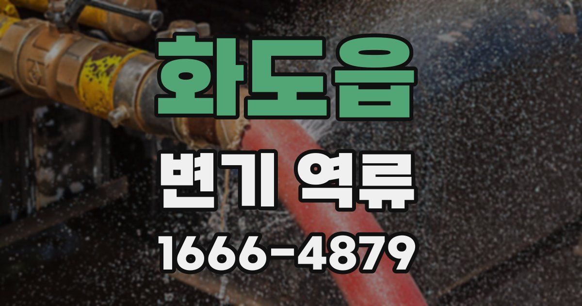 화도읍 변기 역류