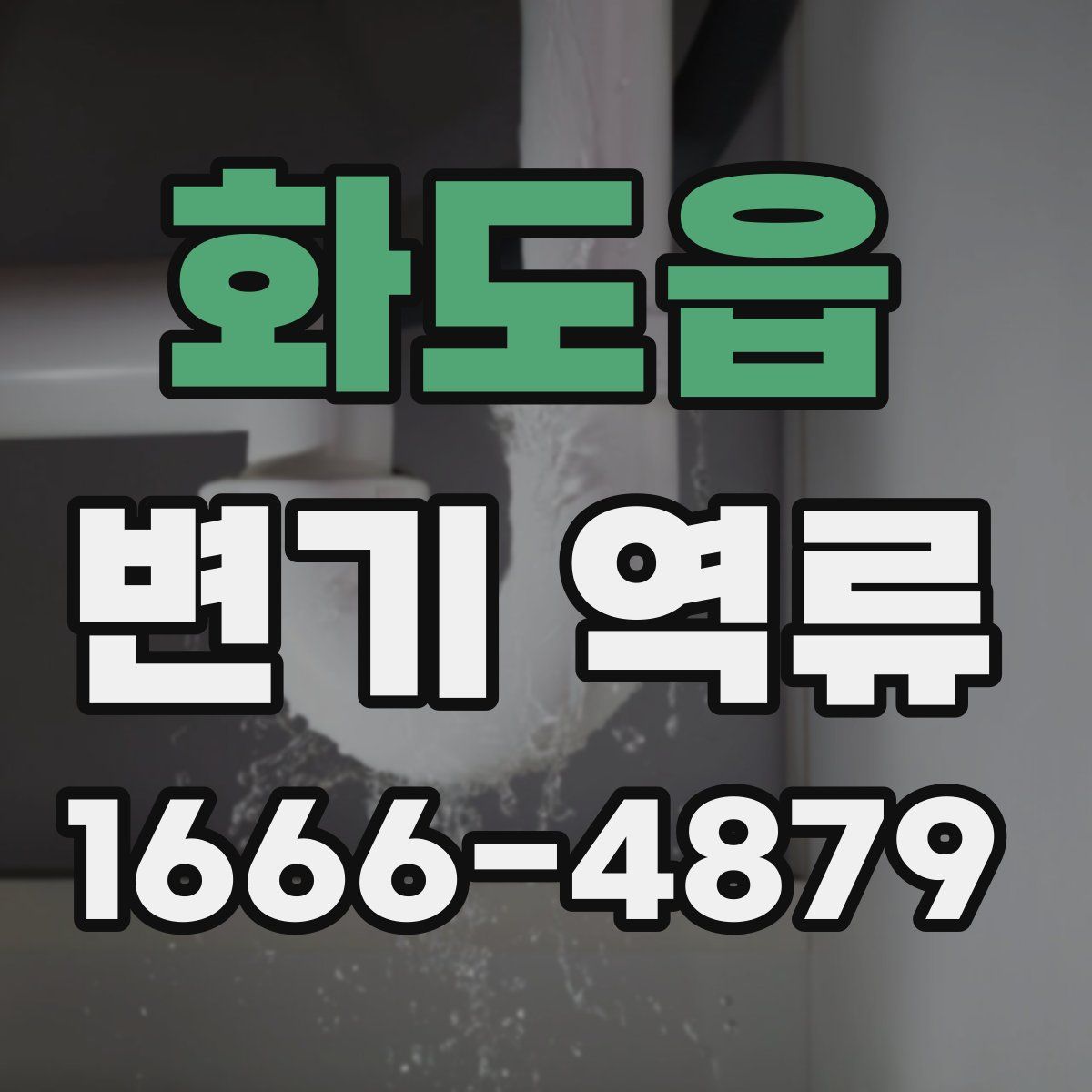 화도읍 변기 역류