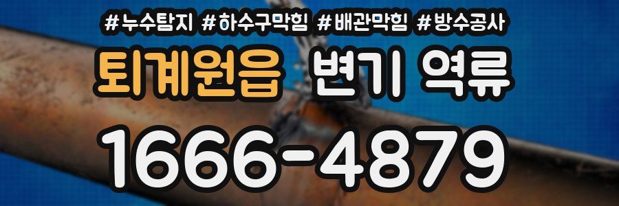 퇴계원읍 변기 역류