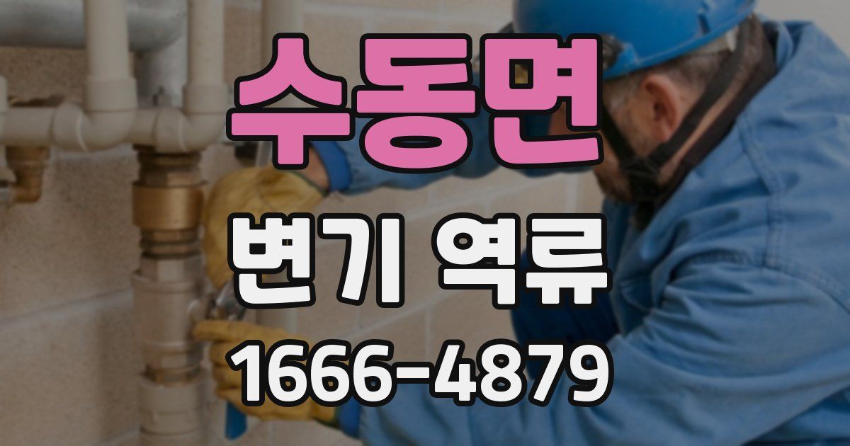 수동면 변기 역류