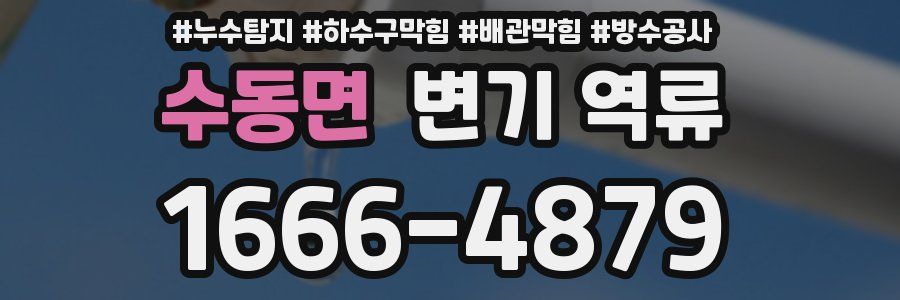 수동면 변기 역류