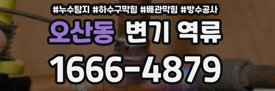 오산동 변기 역류