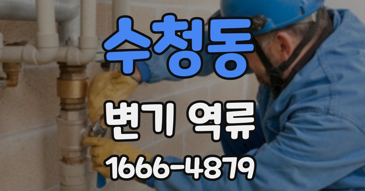 수청동 변기 역류