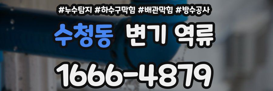 수청동 변기 역류