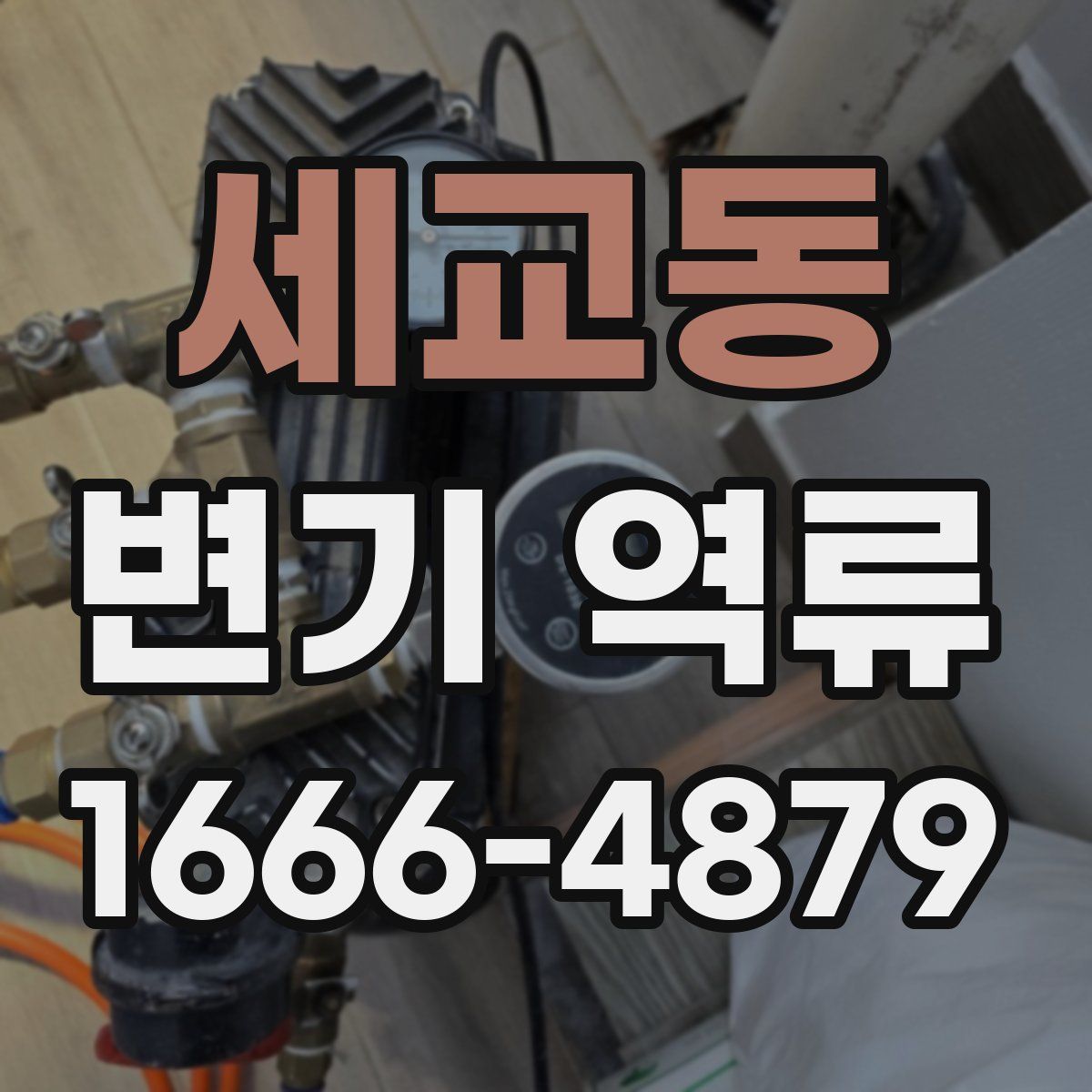 세교동 변기 역류