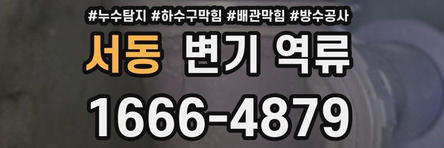 서동 변기 역류