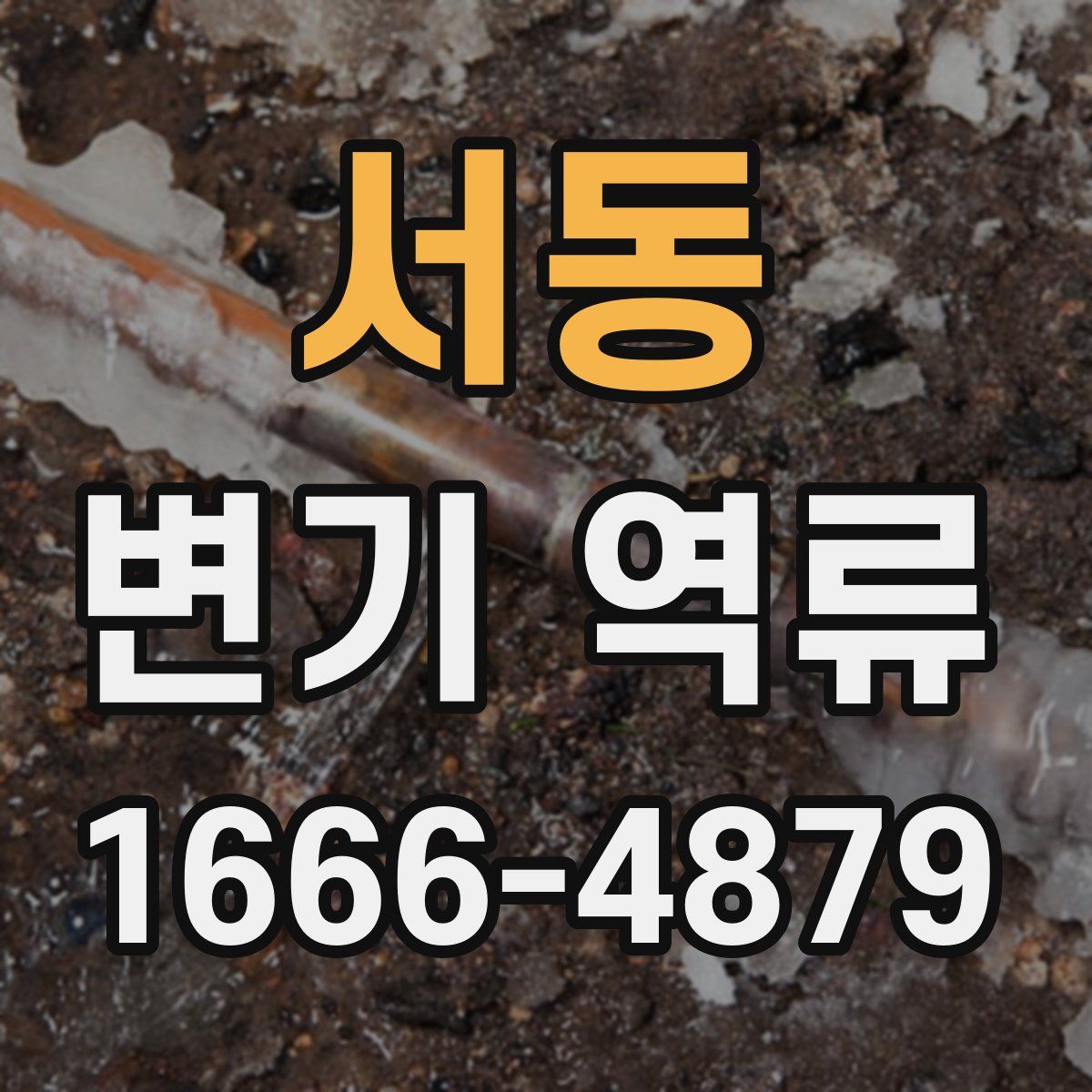 서동 변기 역류