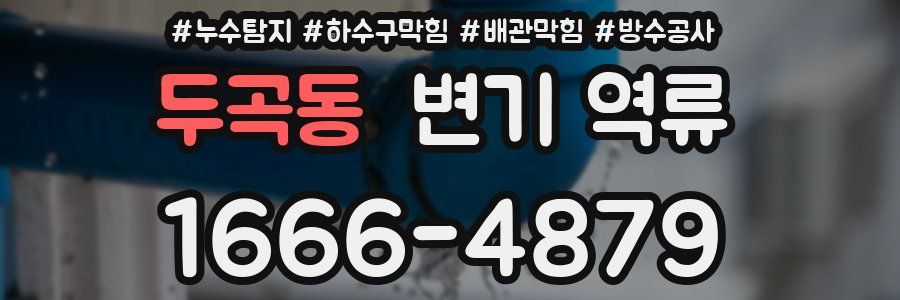 두곡동 변기 역류