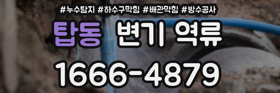 탑동 변기 역류