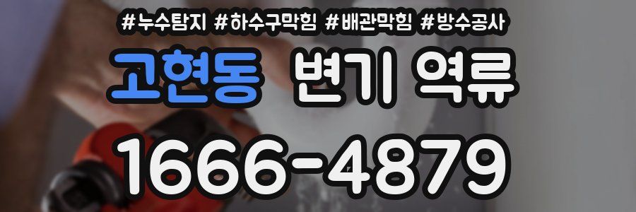 고현동 변기 역류