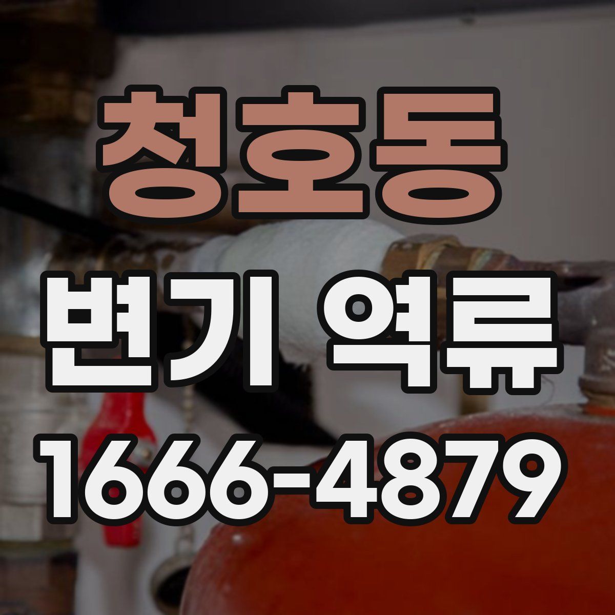 청호동 변기 역류