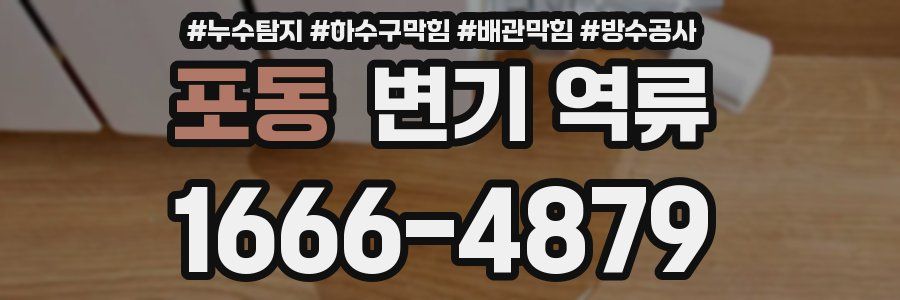 포동 변기 역류