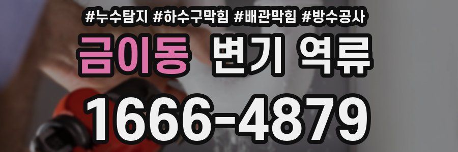 금이동 변기 역류