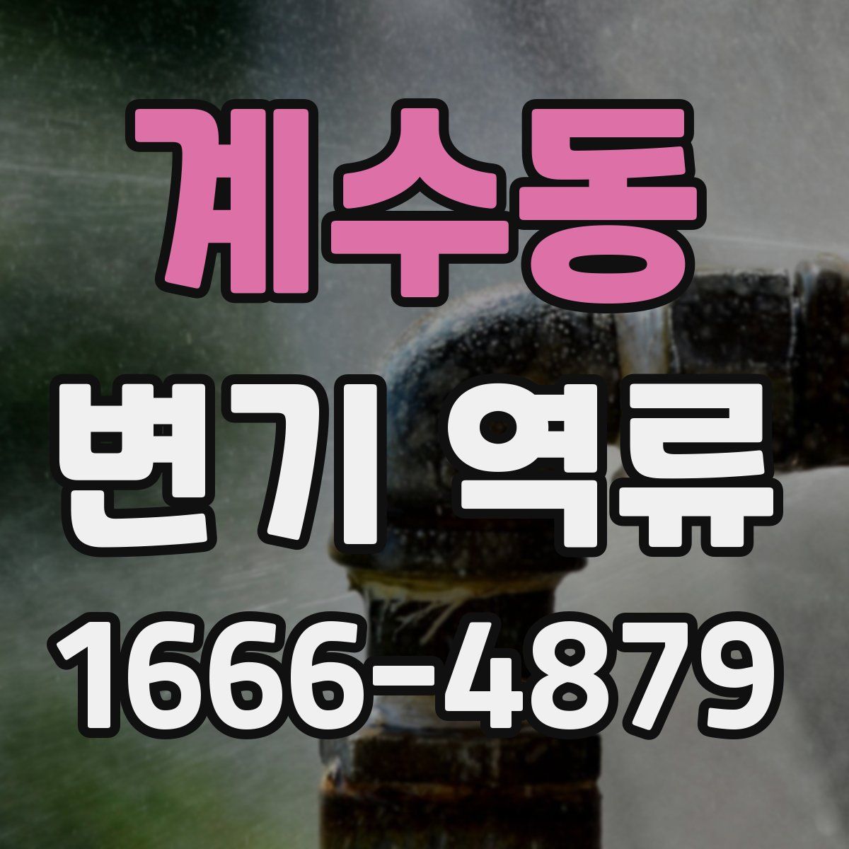 계수동 변기 역류