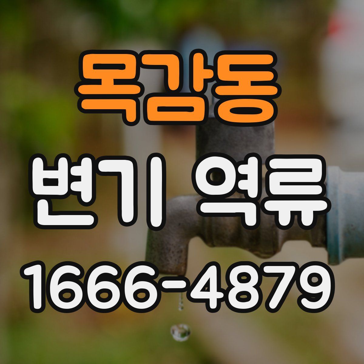 목감동 변기 역류
