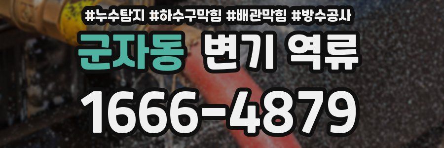 군자동 변기 역류
