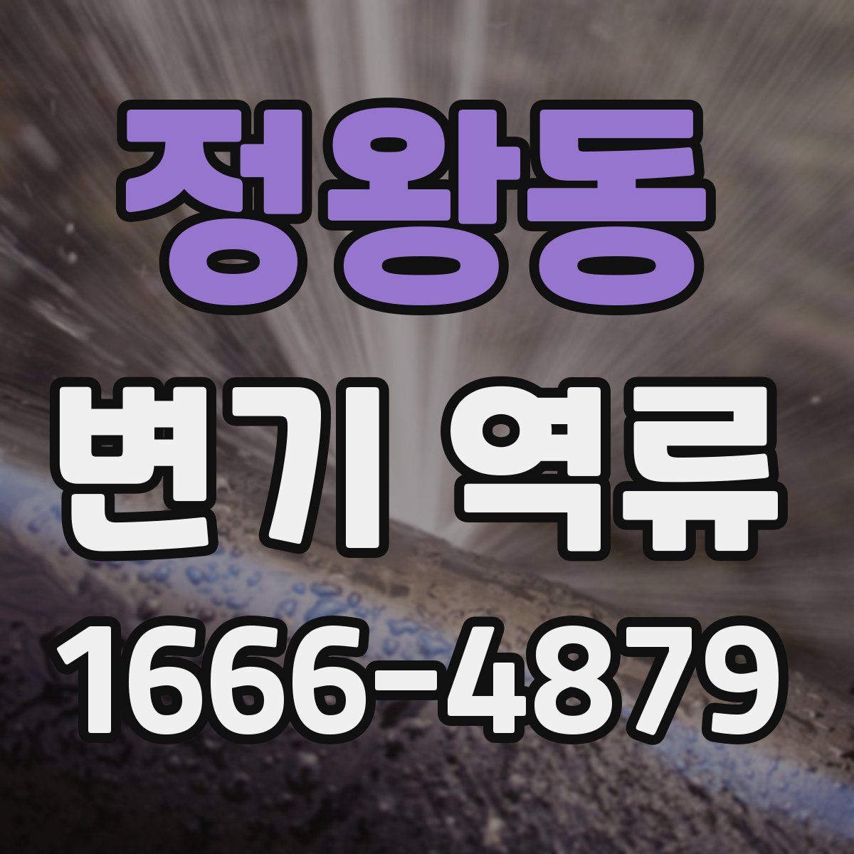 정왕동 변기 역류