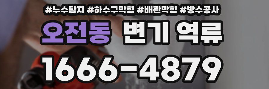 오전동 변기 역류